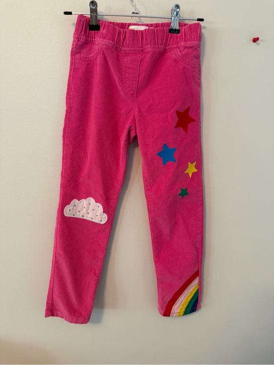 Mini Boden Other - Mini Boden Pink Star & Rainbow Corduroy Pants